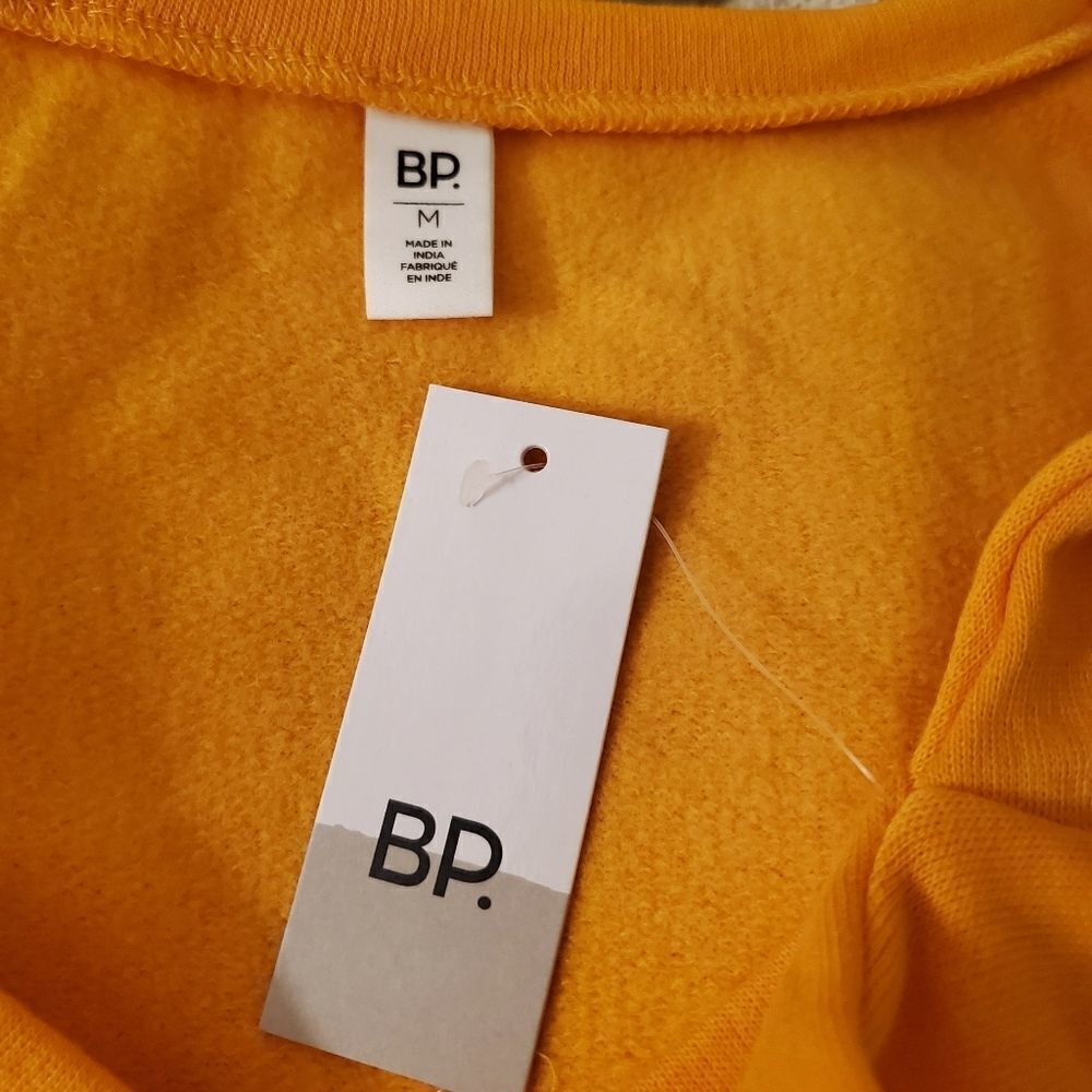 BP V-neck Fleece Sweatshirt size Medium in Orange Slice - NEW - Picture 9 of 10